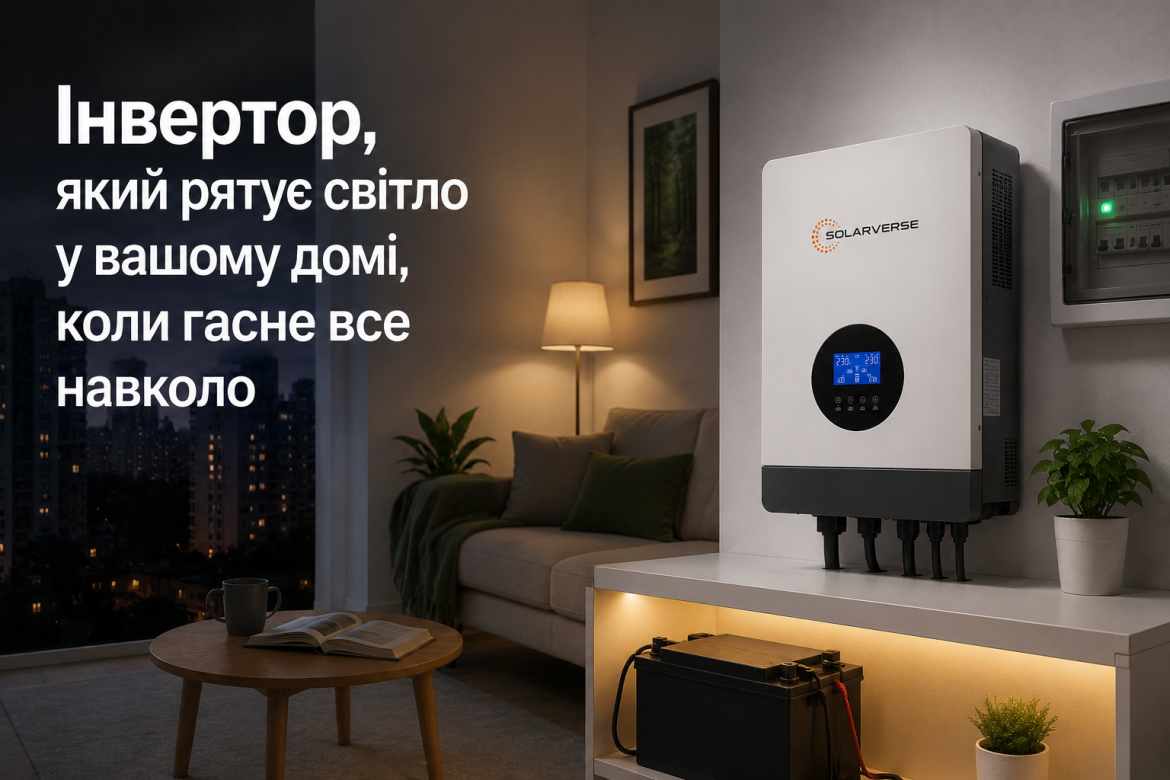 Інвертор, який рятує світло у вашому домі, коли гасне все навколо